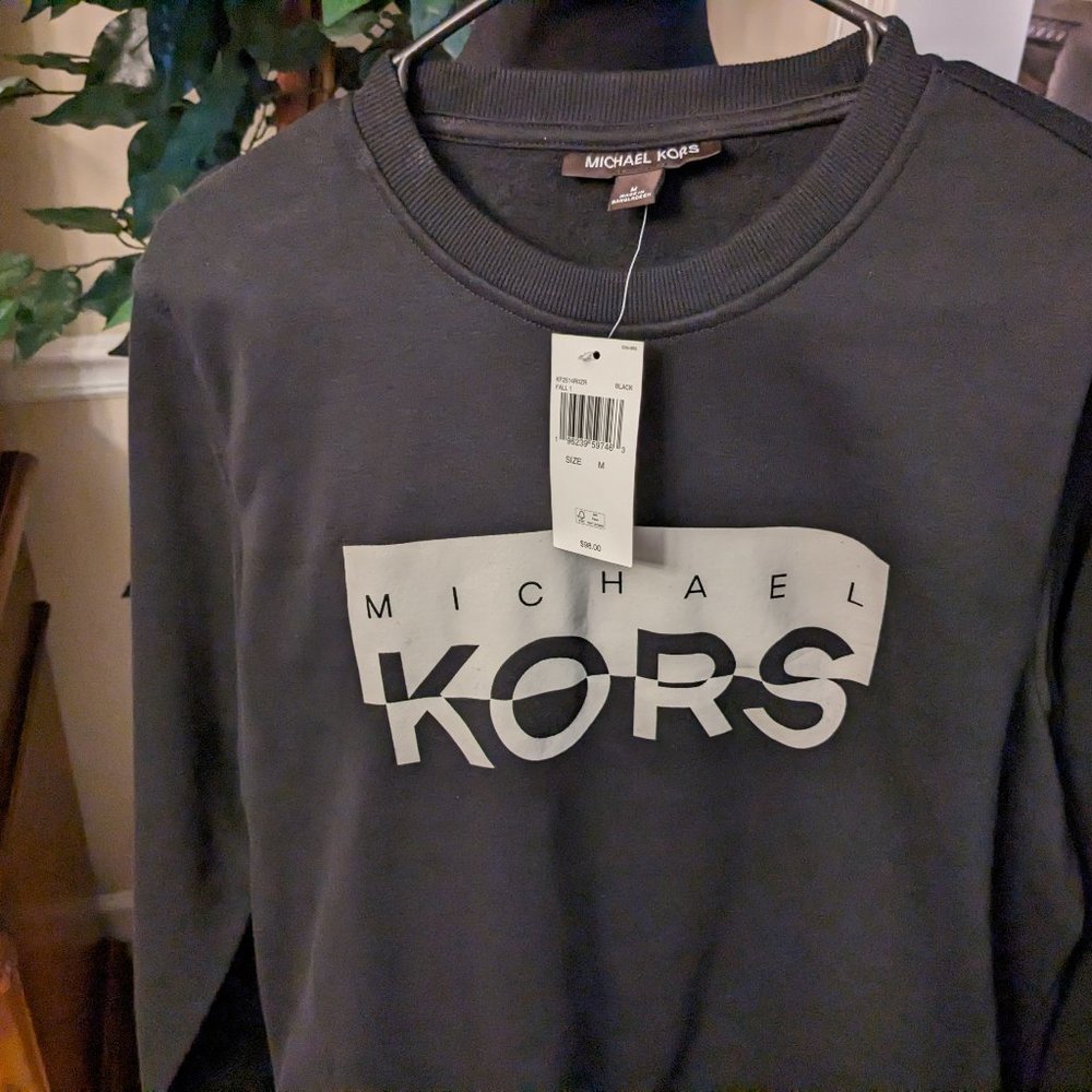 Michael Kors Men's Sweatshirt Black, Size Medium - Picture 3 of 9